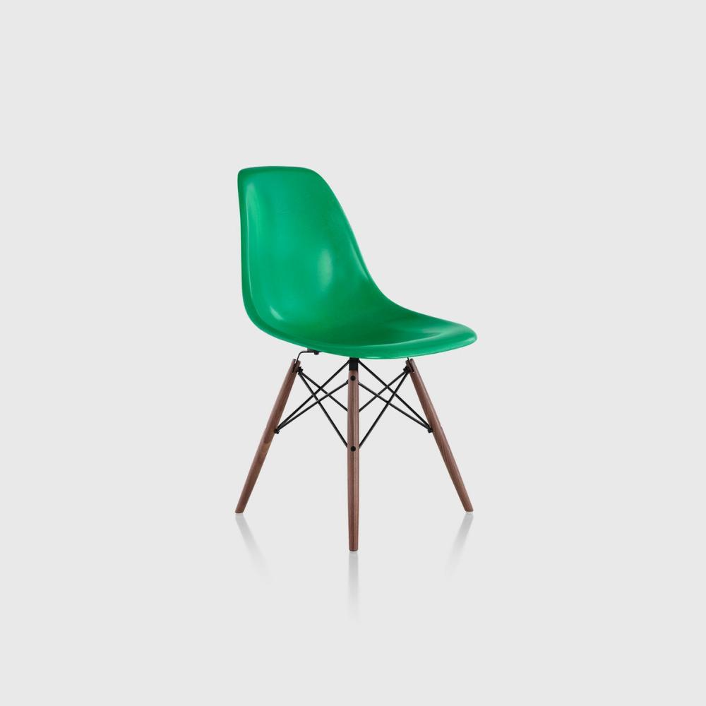 Eames® Moulded Fibreglass Side Chair, Dowel Base Chair