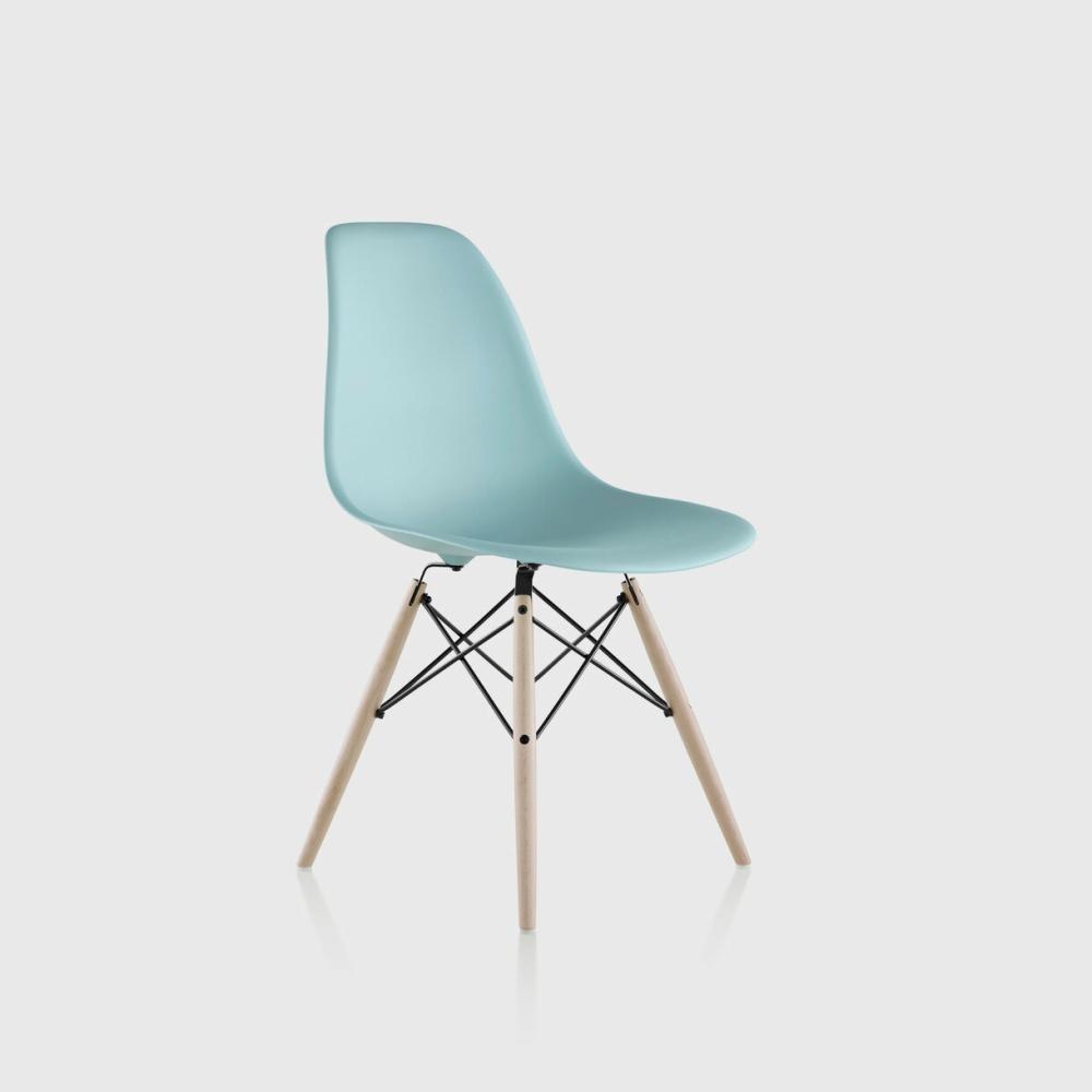 Eames® Moulded Plastic Side Chair, Dowel Chair