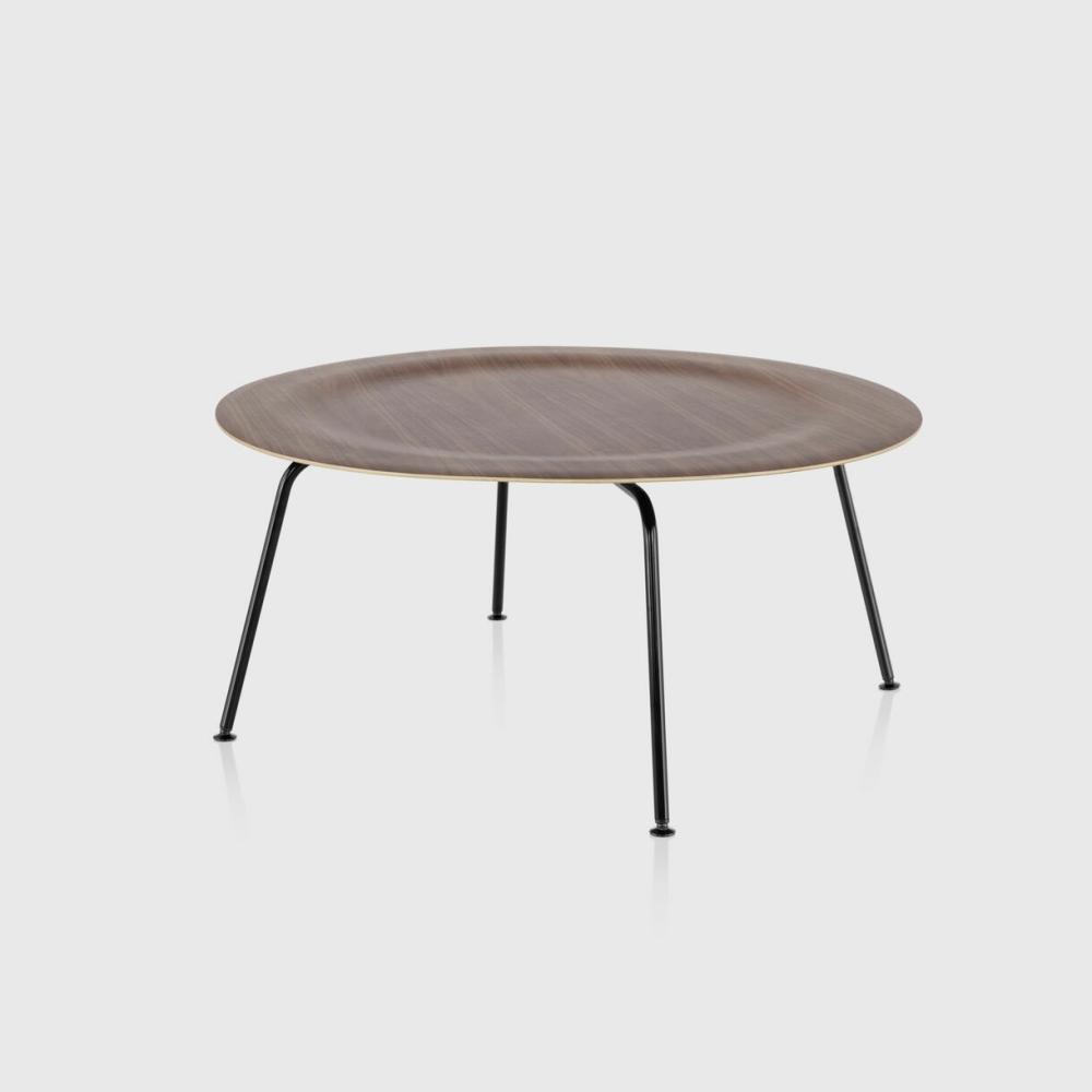 Eames® Moulded Plywood Coffee Table, Metal Base Coffee Tables