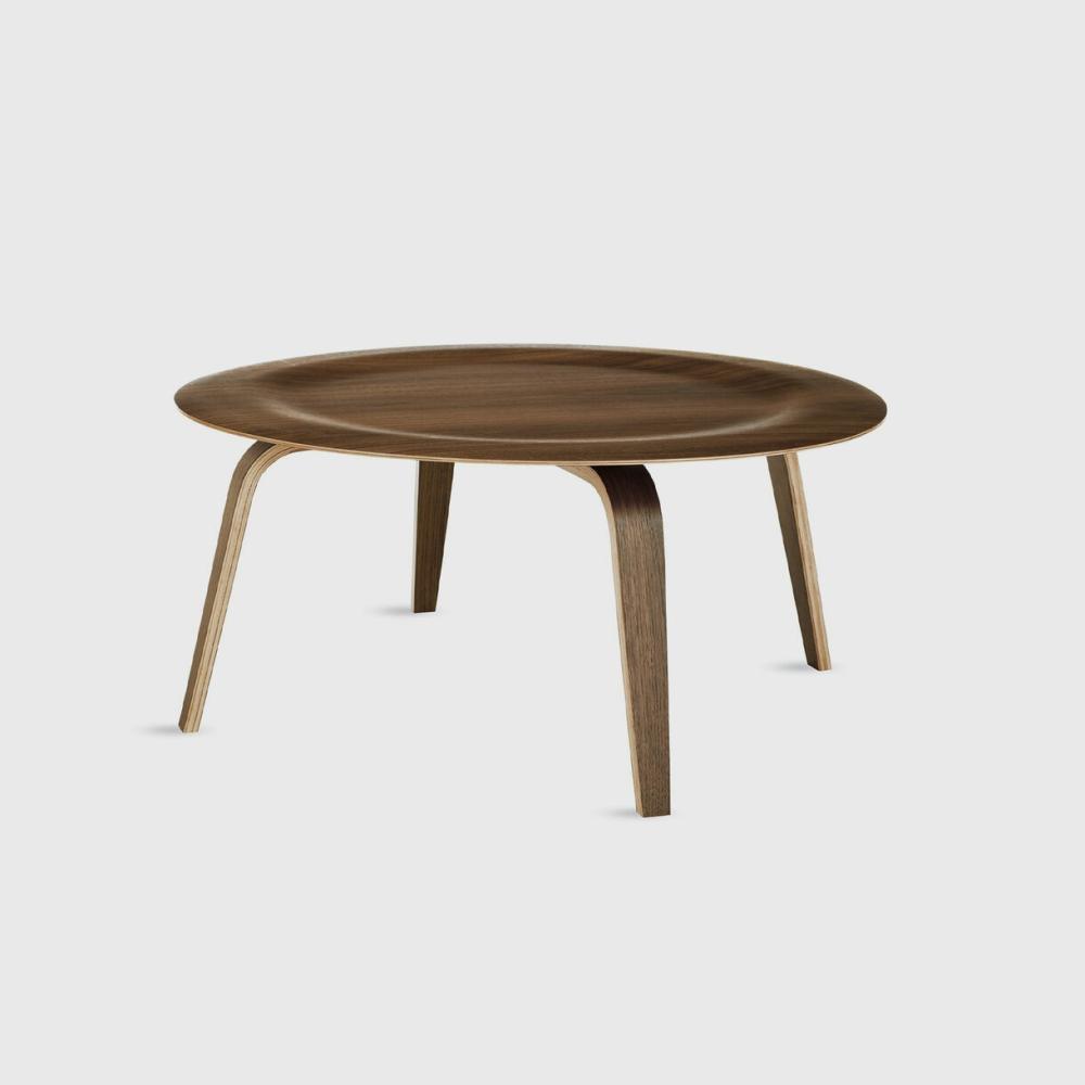 Eames® Moulded Plywood Coffee Table, Wood Base Coffee Tables