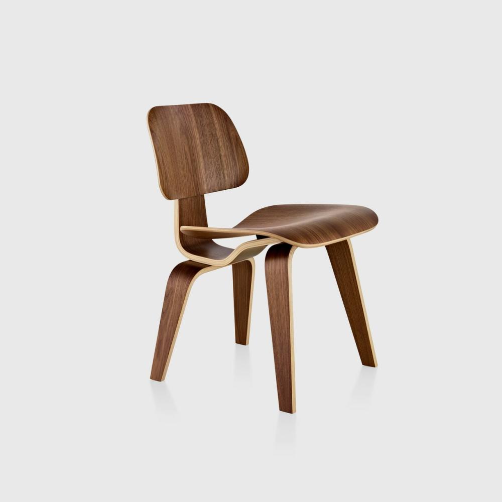 Eames® Moulded Plywood Dining Chair, Wood Base Chair