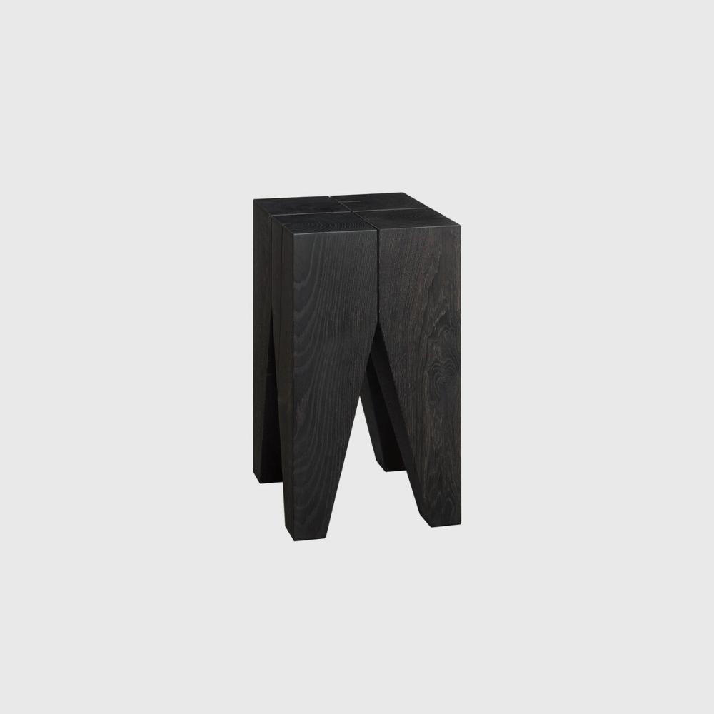 Edition Backenzahn™ Side Table, Black Oak Side Tables