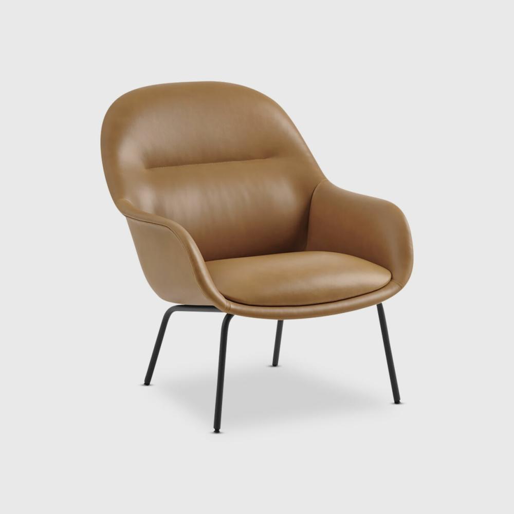 Fiber Lounge Armchair, Tube Base Chair