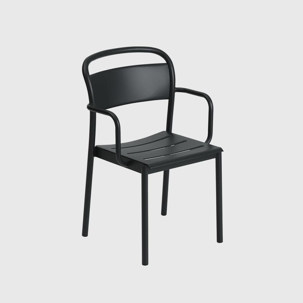 Linear Steel Armchair Chair