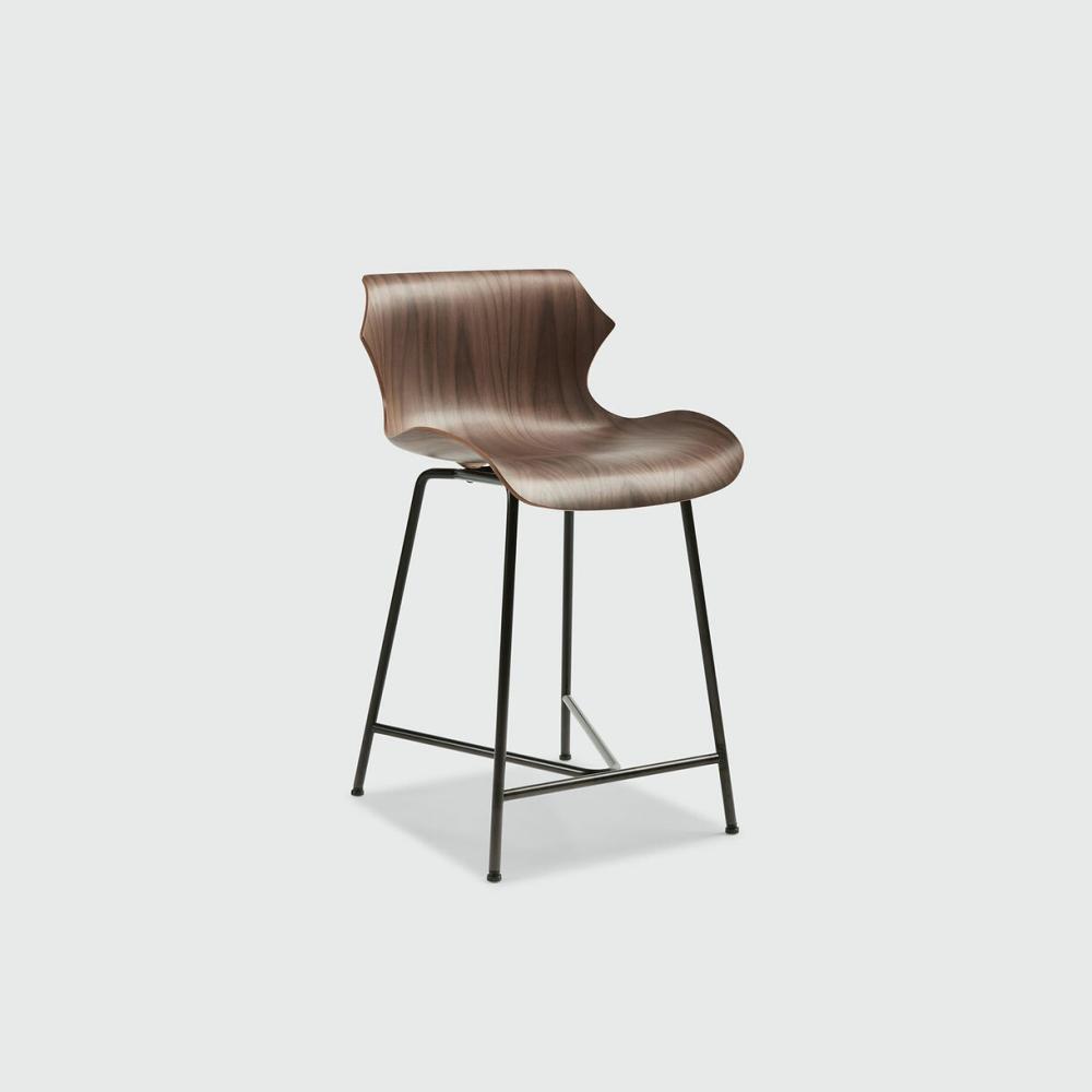 Petal Counter Stool With Metal Base Chair