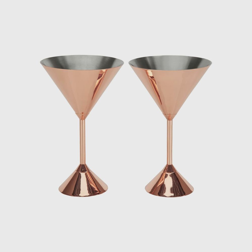 Plum Martini Glasses, Set Of 2 Accessories