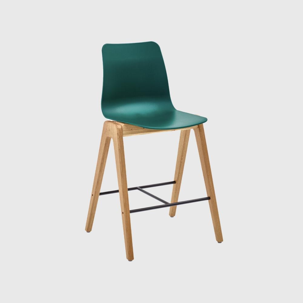 Polly Stool, Wood Base Chair