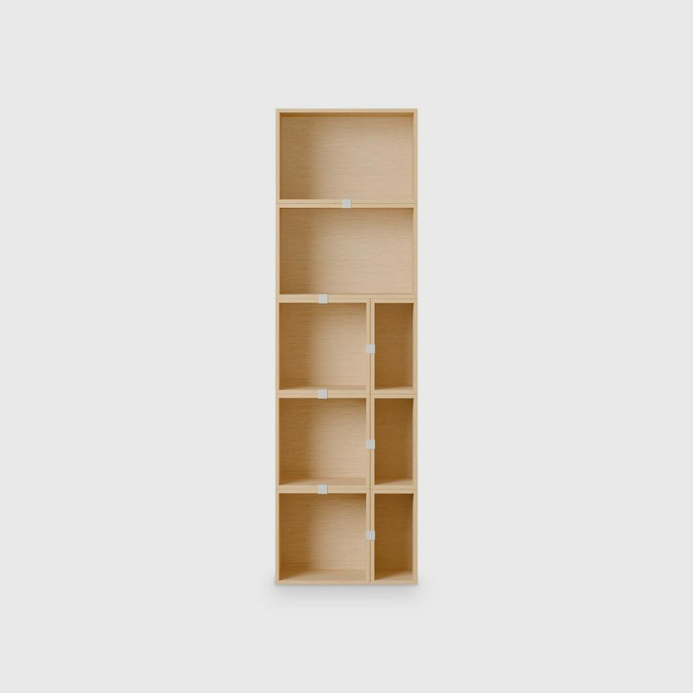 Stacked Bookcase, Configuration 7 Shelving