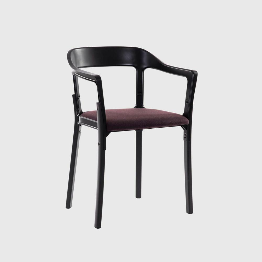 Steelwood Chair With Cushion Chair