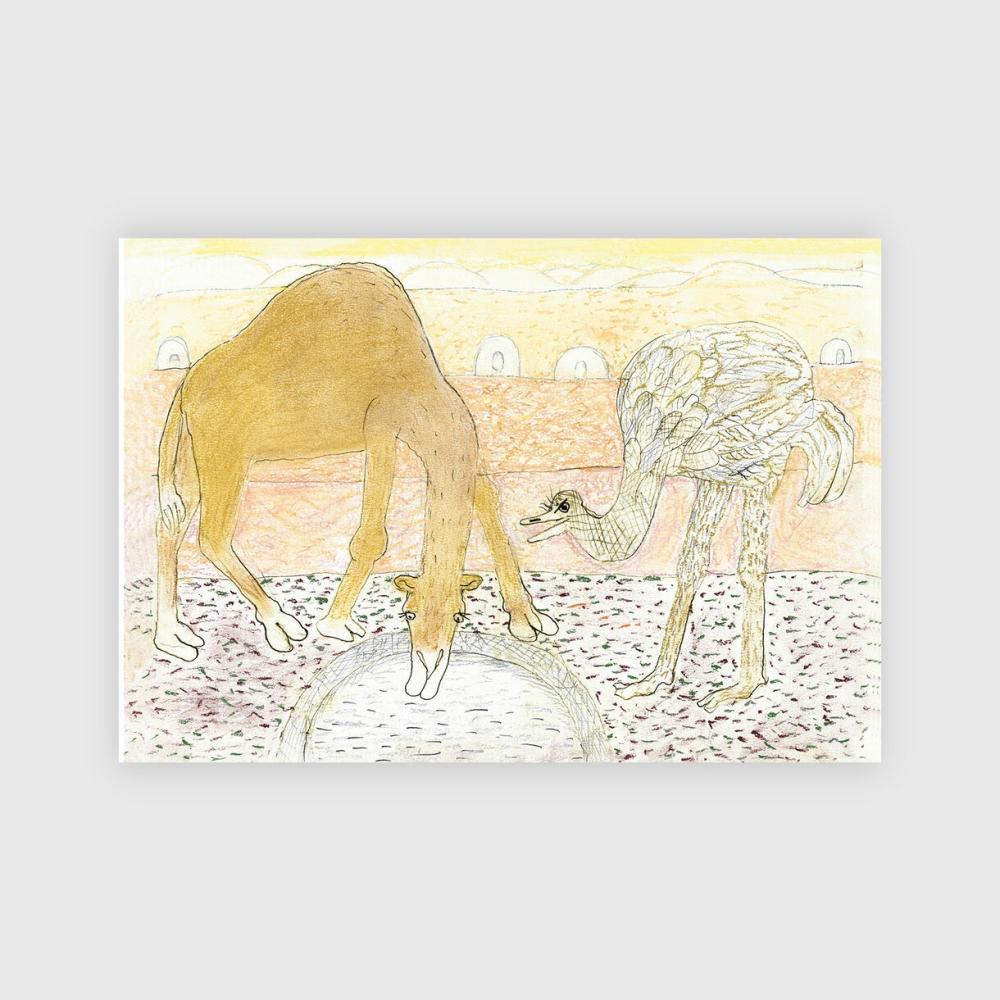 The Camel And The Ostrich, Print Accessories