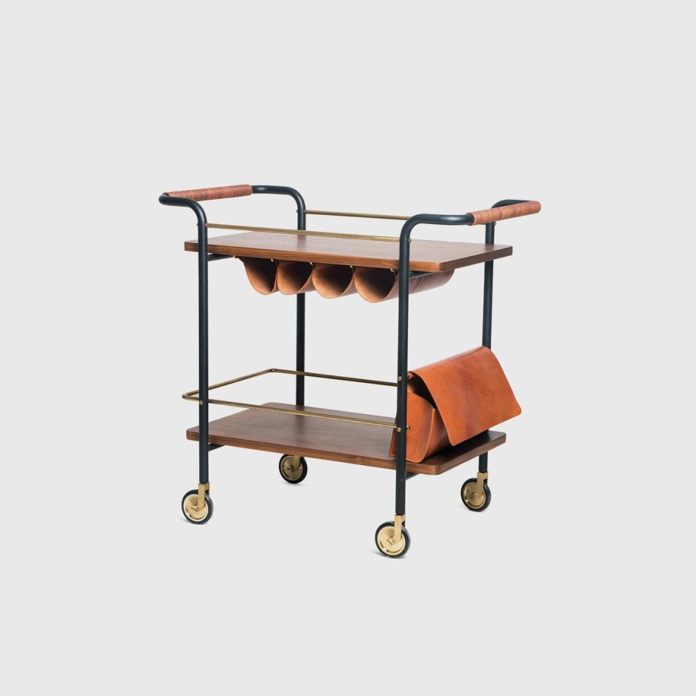 Valet Bar Cart Bar & Wine Storage