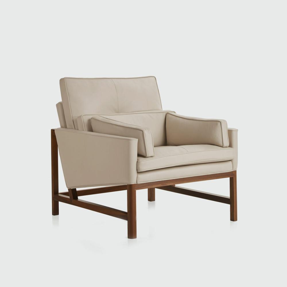 Wood Frame Low Back Lounge Chair Lounge Chairs