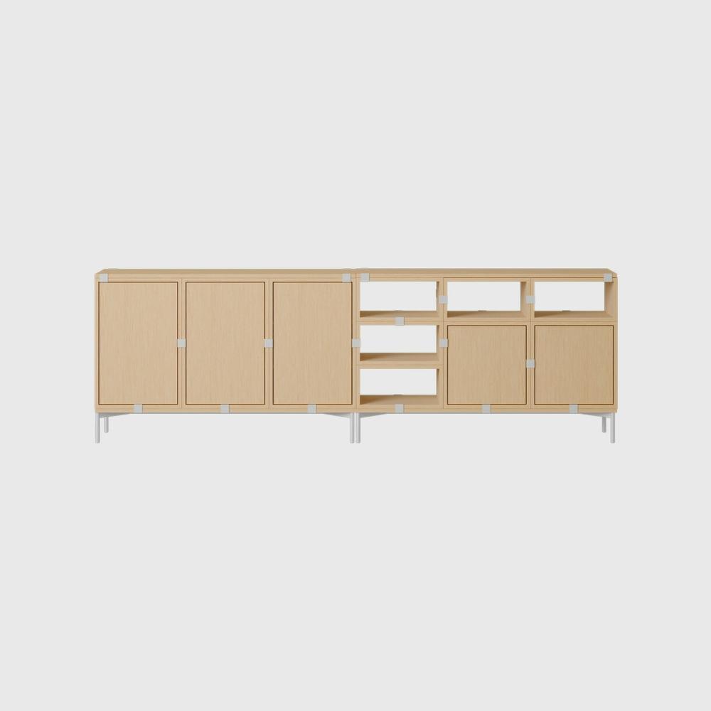 Stacked Sideboard, Configuration 2 Credenzas & Sideboards