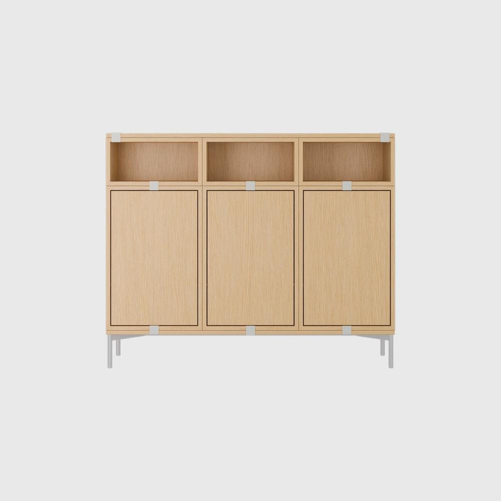 Stacked Sideboard, Configuration 3 Credenzas & Sideboards